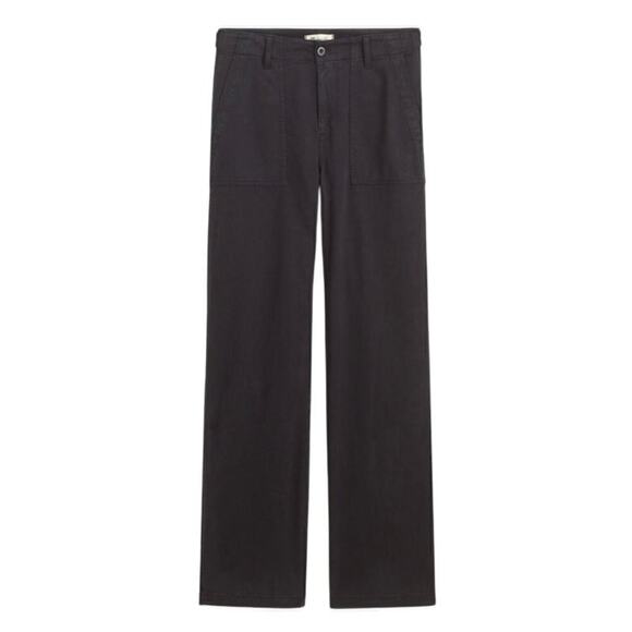Madewell Petite Low-Slung Baggy Utility Pants Black Size 25P NWT - Picture 1 of 8